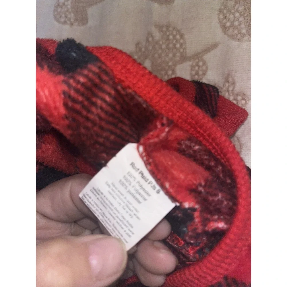 Red Plaid Dog Sweater , Xs‎